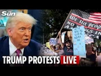 LIVE: Anti-Trump rallies take place across US ahead of military parade