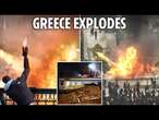 Chaos in Greece as train carnage protesters hurl petrol bombs at cops