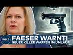 GHOST GUNS: Nancy Faeser warnt vor tödlichen Waffen aus dem 3D-Drucker nach Halle-Attentat!