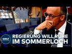 DEUTSCHLAND: Bundestag in der Sommerpause – Ruhe vor dem Sturm? Was jetzt auf die Koalition wartet