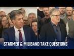 Starmer and Miliband takes questions on nuclear energy plans