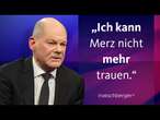 „Wir alle haben verloren, denn das ist ein Tabubruch“: Bundeskanzler Olaf Scholz | maischberger