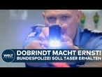 DEUTSCHLAND: Freigabe für Taser! Dobrindt will Bundespolizei mit Elektroschockern ausstatten