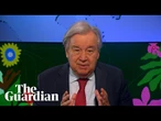 UN chief António Guterres: 'We don't want to see the Amazon become a savannah'
