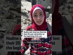 Young Gaza city residents return to their homes in ruins
