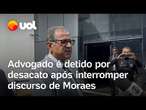 Advogado de Filipe Martins é detido por desacato após interromper julgamento de Bolsonaro com gritos