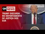 Donald Trump discursa no departamento de justiça dos EUA | CNN 360°