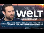 MEINE MEINUNG: CDU-Vize-Generalsekretärin bringt Dementi vor Veröffentlichung von Interview zur AfD