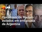 Quem são os seis opositores de Maduro abrigados na embaixada da Argentina