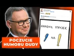Duda śmieje się z następcy. Kij bejsbolowy zamiast długopisu | NEWS