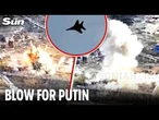 Ukrainian fighter jet unleashes devastating strike on Russian positions