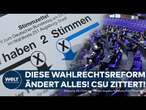 BUNDESTAG SCHRUMPFT: Die CSU trifft es hart! Bei der Wahl 2025 greift erstmals die Wahlrechtsreform