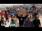 Palestinians return to Rafah food centre where Israeli troops opened fire