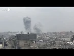 Gaza, civili in fuga dopo i raid israeliani nel nord della Striscia