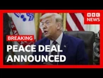 US and Iran reach peace deal | BBC News