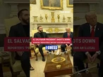 El Salvador president shoots down reporter's "preposterous" question to return an illegal
