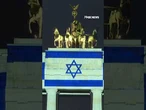 TOUCHING TRIBUTE: Berlin’s iconic Brandenburg Gate glowed with the Israeli flag #shorts #israel #fox