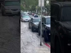 Main water break causes flooding in West Hollywood, California