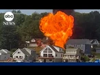 Massive explosions captured on video destroy multiple homes
