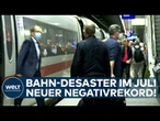 DEUTSCHLAND: Bahn-Desaster im Juli! Jeder zweite Fernzug zu spät – Wird es noch schlimmer?