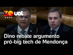 Flávio Dino rebate André Mendonça após ministro defender big techs no STF: 'Vai encontrar 50 crimes'