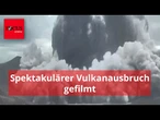 Zwei Kilometer hohe Aschewolke: Video zeigt spektakulären Vulkanausbruch