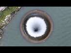 Un enorme buco in un lago californiano: e' il "Glory Hole"