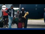 Knicks return home after winning NBA championship