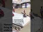 Aid truck with armed men drove through Gaza's Khan Younis market