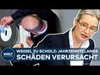 AFD: ALICE WEIDEL zu Scholz Vertrauensfrage: Jahrzehntelange Schäden verursacht | WELT Dokument