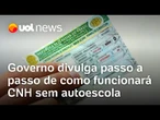 CNH sem autoescola: governo divulga passo a passo de como vai funcionar