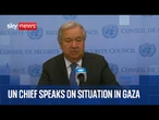 UN chief calls on Israel to allow more aid into Gaza
