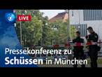 Nach Schüssen in München: Pressekonferenz der Polizei mit Ministerpräsident Söder