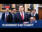 Marco Rubio questioned on US national security in Congress