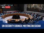 UN Security Council meeting on situation in Sudan