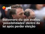 Bolsonaro cita pronunciamento pós-eleição para negar golpe e que transição para Lula foi pacífica