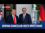 Donald Trump welcomes German Chancellor Friedrich Mertz to the White House