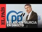 Feijóo cierra un acto con afiliados del PP en Murcia