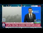 Konferencja rzecznika rządu Adama Szłapki nt. zagrożenia powodziowego i sytuacji na granicy