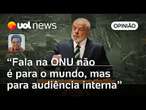 Lula na ONU: Presidente faz discurso ameno, mas cutuca bolsonarismo e Elon Musk, diz Sakamoto