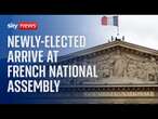 Newly-elected arrive at France's National Assembly