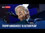 President Trump says US will 'win' AI race