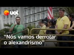 Flávio Bolsonaro em ato no Rio provoca Alexandre de Moraes: “Nós vamos derrotar o alexandrismo”