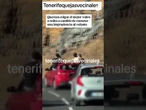 Unos turistas italianos se graban asomando el cuerpo en una carretera de Tenerife #Tenerife