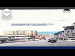 Dashcam video captures moment of landslide