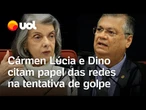 Cármen Lúcia sobre golpistas nas redes sociais: 'Mentira como commodity para comprar a democracia'