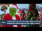 KURIOSE WEIHNACHTEN WELTWEIT: Bondi Beach, Rettich-Festival und Santa live per NORAD-Tracking