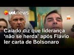 Caiado ironiza Flávio após leitura da carta de Bolsonaro: 'Liderança não se herda'