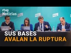 JUNTS: Su MILITANCIA RATIFICA la decisión de romper con el PSOE con el 87% de los VOTOS | RTVE