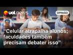 Lula acerta com lei que proíbe celular nas escolas, mas faltou veto para ensino superior | Sakamoto